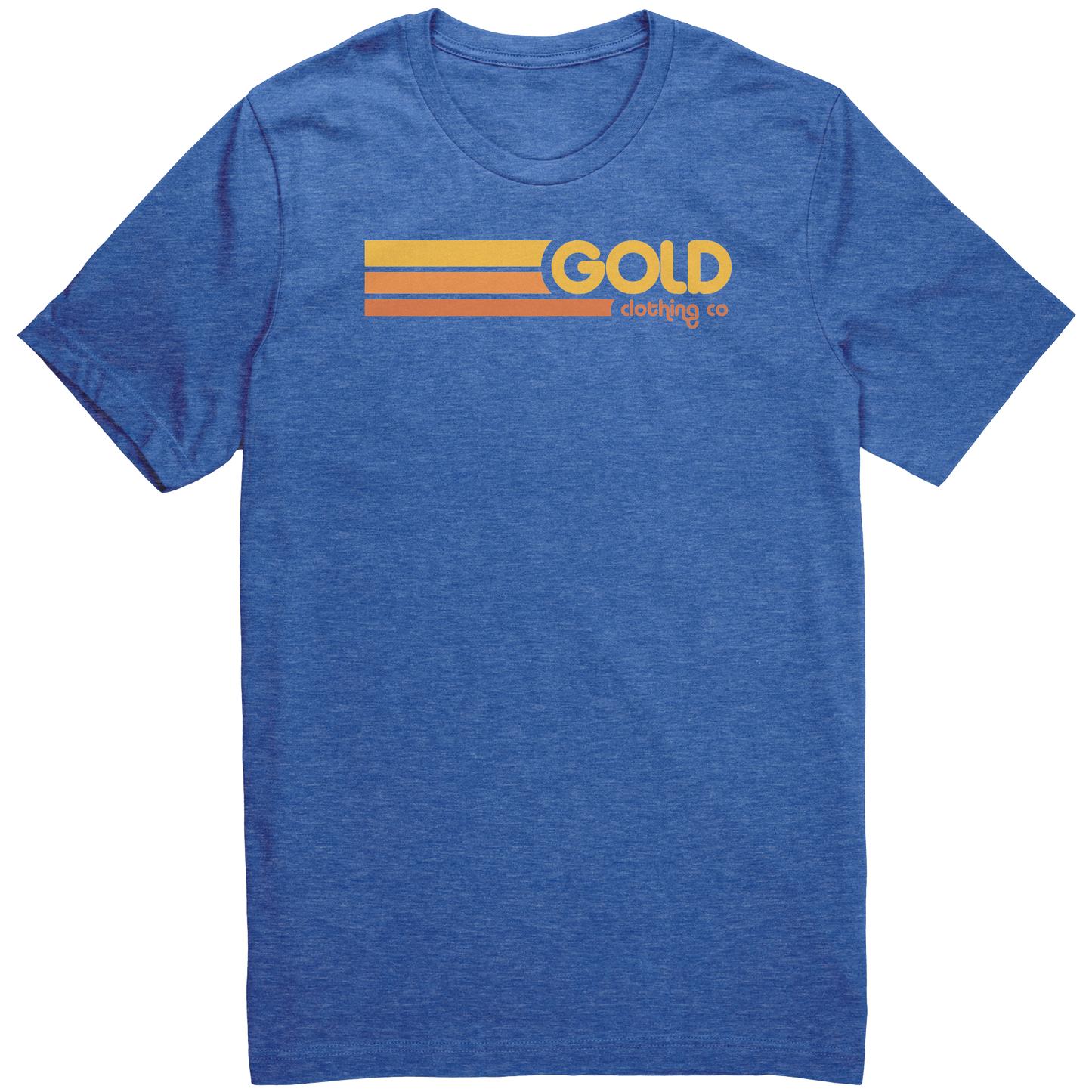 GOLD_Clothing_Co_Retro_Logo_Heather_True_Royal_Front_Mockup.png