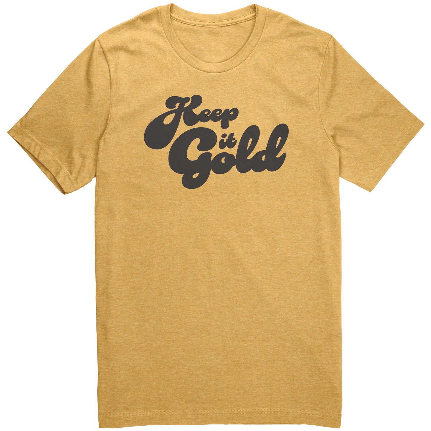 Keep_It_Gold_T-Shirt_Heather_Yellow_Gold_Front_Mockup.png